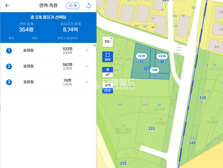 경기 의정부시 호원동 ✅️감정가이하 매매. 의정부시 호원동(망월사역) 대지.전 매매 건 매매 매물번호 10465 사진 2